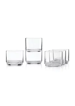 Best Pirce 🎁 Lenox Tuscany Classics Stackable 6-Piece Short Glasses 👏 -Lenox store Belk 1014