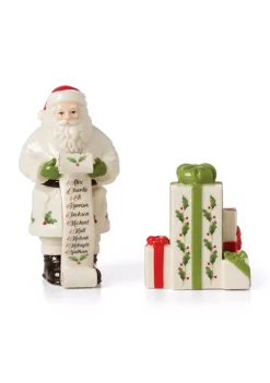 Hot Sale ❤️ Lenox® Santa's List Salt & Pepper Shaker Set ✨ -Lenox store Belk 107