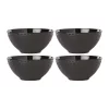 Best Sale 🛒 Lenox® Chelse Muse Fleur Matte Black 4-Piece All-Purpose Bowl Set 🤩