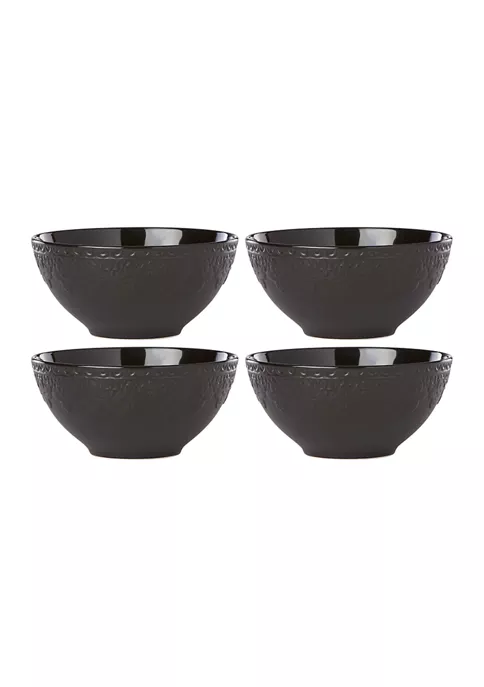 Best Sale 🛒 Lenox® Chelse Muse Fleur Matte Black 4-Piece All-Purpose Bowl Set 🤩 2 Best Sale 🛒 Lenox® Chelse Muse Fleur Matte Black 4-Piece All-Purpose Bowl Set 🤩 - Image 2