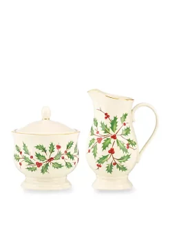 Wholesale ⭐ Lenox® Holiday Sugar & Creamer Set 🔔