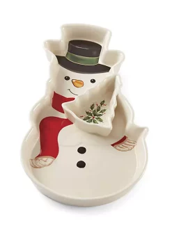 Best deal 🎉 Lenox® Snowman Chip and Dip Tray 🎁