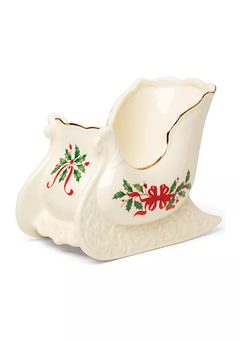 Brand new 🧨 Lenox® Holiday Sleigh Centerpiece Bowl ❤️ 1 Brand new 🧨 Lenox® Holiday Sleigh Centerpiece Bowl ❤️