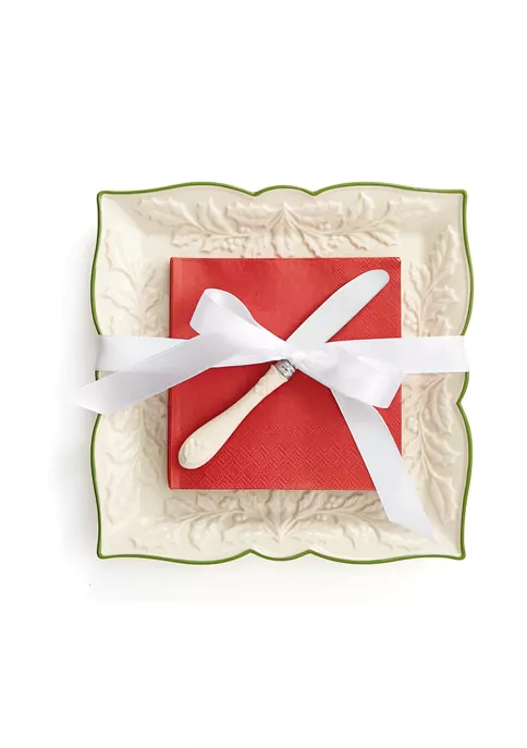 Hot Sale 🥰 Lenox® Hosting the Holidays 3-Piece Carved Napkin Tray Set 💯 2 Hot Sale 🥰 Lenox® Hosting the Holidays 3-Piece Carved Napkin Tray Set 💯 - Image 2