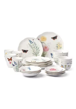 Brand new 😀 Lenox Butterfly Meadow 28-Piece Dinnerware Set 💯 -Lenox store Belk 280