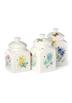 Discount 👏 Lenox® Butterfly Meadow Kitchen 3-Piece Canister Set 🎉