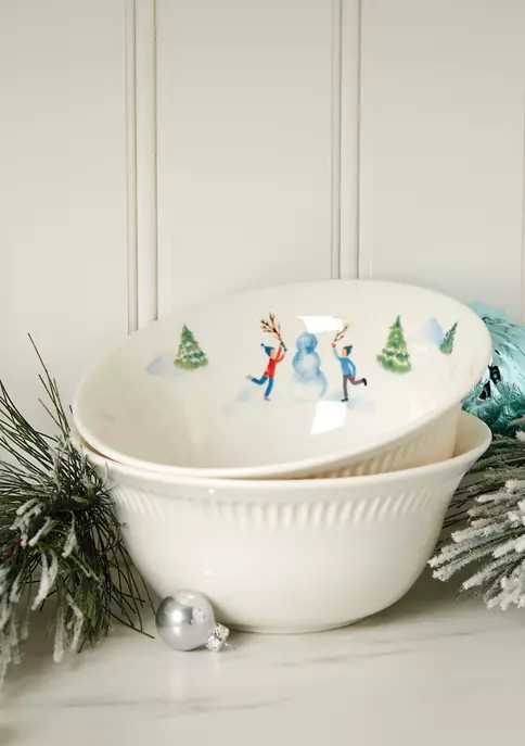 Budget 💯 Lenox® Profile Snow Day Set of 4 Bowls 🎉 2 Budget 💯 Lenox® Profile Snow Day Set of 4 Bowls 🎉 - Image 2