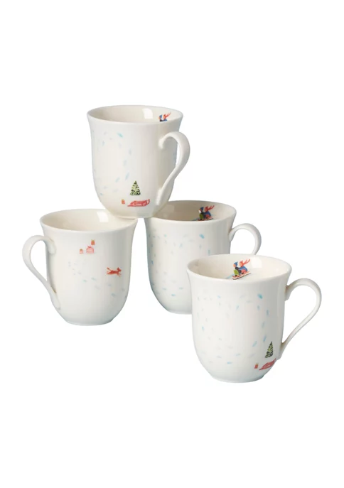 Coupon 🎉 Lenox® Profile Snow Day Set of 4 Mugs 🌟 2 Coupon 🎉 Lenox® Profile Snow Day Set of 4 Mugs 🌟 - Image 2