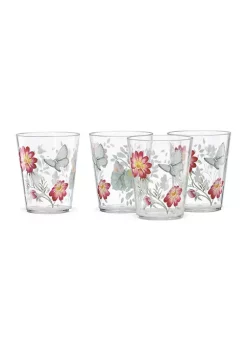 Deals 💯 Lenox® Butterfly Meadow Acrylic 4-Piece Double Old Fashioned Glass Set 👍