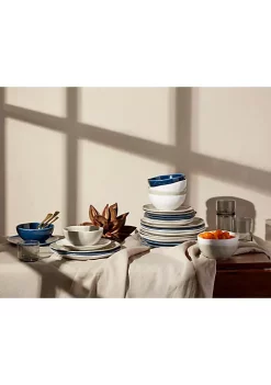 Deals ⌛ Lenox Bay Colors 12-Piece Dinnerware Set, Grey ❤️ -Lenox store Belk 376