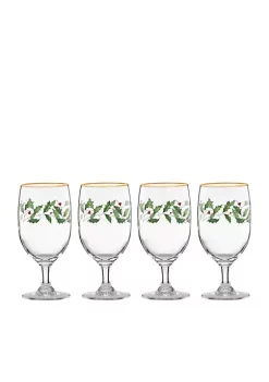 Brand new 🛒 Lenox® Holiday Iced Beverage - Set of 4 ✨