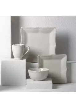 Flash Sale ✨ Lenox® French Perle Bead White Square 4-piece Place Setting 🔥 7 Flash Sale ✨ Lenox® French Perle Bead White Square 4-piece Place Setting 🔥 -Lenox store Belk 392
