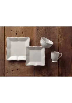 Flash Sale ✨ Lenox® French Perle Bead White Square 4-piece Place Setting 🔥 8 Flash Sale ✨ Lenox® French Perle Bead White Square 4-piece Place Setting 🔥 -Lenox store Belk 393