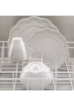 Best Sale 👍 Lenox® Chelse Muse Scallop Floral Gray 12-Piece Dinnerware Set 👏 -Lenox store Belk 410