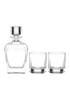 Discount ✔️ Lenox® Tuscany Classics 3-Piece Whiskey Decanter & Glass Set 🌟