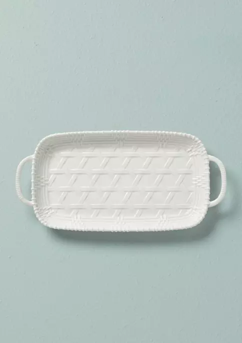 Cheap 🎉 Lenox® Wicker Creek Hors d'oeuvres Tray ✨ 2 Cheap 🎉 Lenox® Wicker Creek Hors d'oeuvres Tray ✨ - Image 2