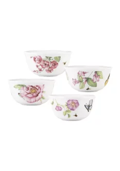 New 🌟 Lenox® Butterfly Meadow Bloom 4 Piece Dessert Bowl Set 😉