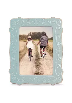 Budget ⭐ Lenox French Perle Ice Blue™ 5" x 7" Frame 😍