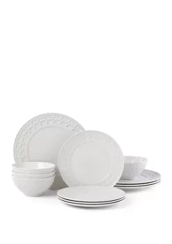 Best deal 🛒 Lenox® Chelsea Muse Fleur 12 Piece Dinnerware Set 🥰
