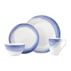 Best Sale 🔥 Lenox® Indigo Watercolor Stripe 4-Piece Place Setting 🛒