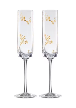 Budget 🧨 Lenox® Opal Innocence Flourish Toasting Flute Set of 2 🔥