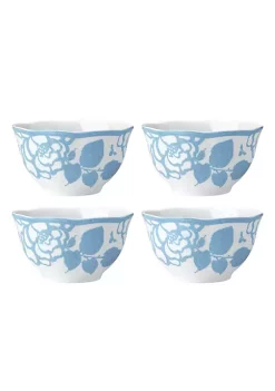 Best Sale 💯 Lenox Butterfly Meadow Cottage 4-Piece Rice Bowls ❤️ -Lenox store Belk 671