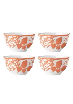 Best Sale 💯 Lenox Butterfly Meadow Cottage 4-Piece Rice Bowls ❤️ -Lenox store Belk 672
