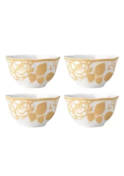Best Sale 💯 Lenox Butterfly Meadow Cottage 4-Piece Rice Bowls ❤️ -Lenox store Belk 673