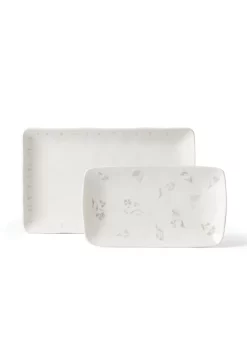 Hot Sale ✨ Lenox Oyster Bay 2-Piece Nesting Serving Platters 🎁