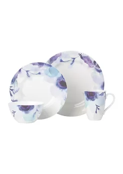 Hot Sale 🛒 Lenox® Indigo Watercolor Floral 4-Piece Place Setting 😉 -Lenox store Belk 737