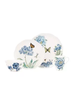 New 🔔 Lenox® Butterfly Meadow Blue 4 Piece Place Setting 🤩 -Lenox store Belk 749