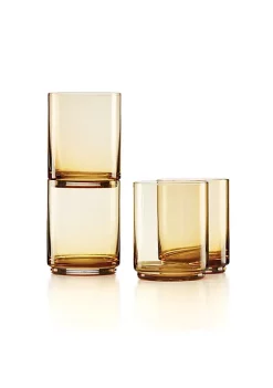 Cheapest 🎁 Lenox Tuscany Classics Stackable 4-Piece Tall Glasses 👍 -Lenox store Belk 770