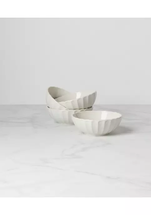 Hot Sale 👍 Lenox® French Perle Scallop Bowl Set of 4 ⌛ 2 Hot Sale 👍 Lenox® French Perle Scallop Bowl Set of 4 ⌛ - Image 2