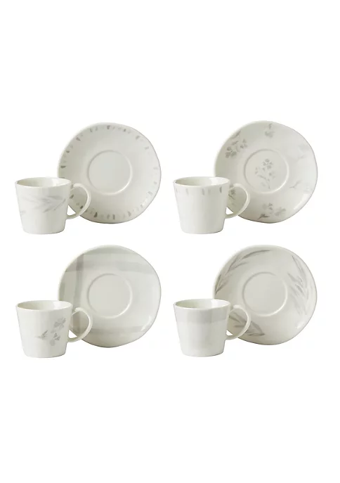 Flash Sale ✨ Lenox Oyster Bay 8-Piece Espresso Cup & Saucer Set ✔️ 2 Flash Sale ✨ Lenox Oyster Bay 8-Piece Espresso Cup & Saucer Set ✔️ - Image 2
