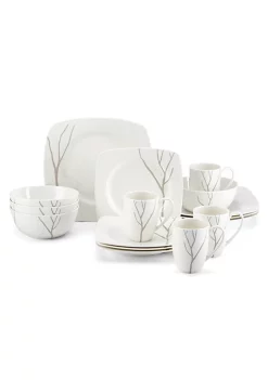 Cheapest 🥰 Lenox Park City™ Square 16-piece Dinnerware Set 🔔 -Lenox store Belk 817