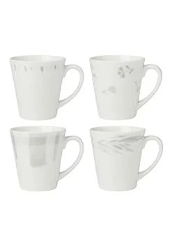 Wholesale ✔️ Lenox Oyster Bay 4-Piece Mugs 👏 -Lenox store Belk 892
