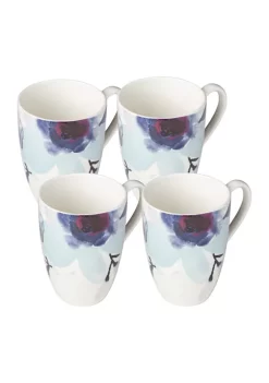 Top 10 ❤️ Lenox® Indigo Watercolor Floral Mug - Set of 4 ✔️ 5 Top 10 ❤️ Lenox® Indigo Watercolor Floral Mug - Set of 4 ✔️ -Lenox store Belk 901