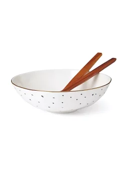 Wholesale 🛒 Lenox Blue Bay Salad Bowl & Server Set ⭐ -Lenox store Belk 921