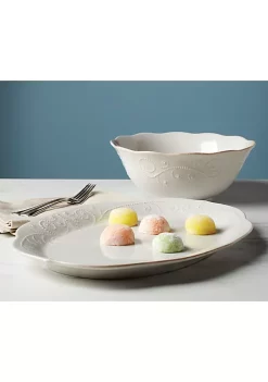 Discount 😉 Lenox French Perle 2-Piece Serveware Bundle 😍 -Lenox store Belk 932