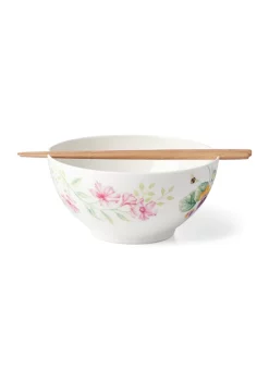 Outlet 😍 Lenox® Butterfly Meadow Bowl & Chopsticks 🎉