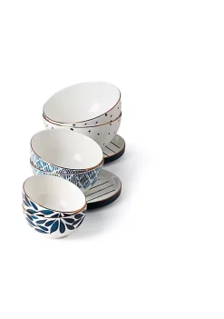 Coupon 😍 Lenox Blue Bay Luna 8-Piece Nesting Dinnerware Set 👍 -Lenox store Belk 971