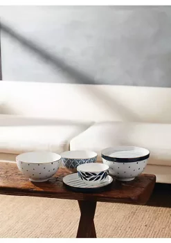 Coupon 😍 Lenox Blue Bay Luna 8-Piece Nesting Dinnerware Set 👍 -Lenox store Belk 973